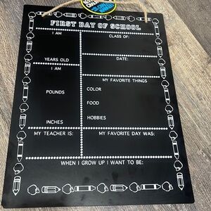 Reversible chalkboard